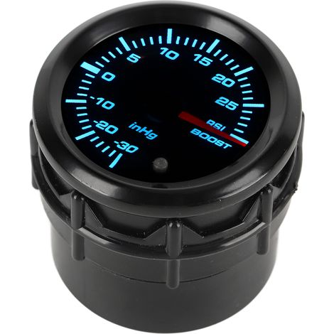 Jauge de pression turbo 52mm 2in avec manomètre PSI et compte-tours, 7 couleurs réglables, kit pour voitures essence modifiées, compatible modèles sportifs. (1/5)
