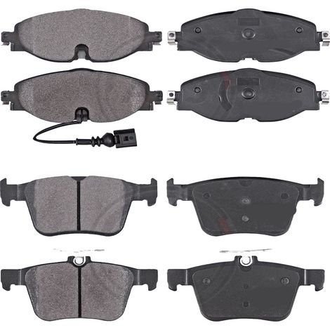 KIT PASTIGLIE FRENO ANTERIORI E POSTERIORI compatibile con VW GOLF VI VARIANT (AJ5) / PASTIGLIE FRENANTI AUTO OEM P 85 072,P 85 020 / SOSTITUZIONE DIRETTA / BASSA POLVERE / SILENZIOSO
