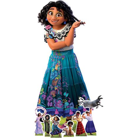 Figurine en carton - Encanto - Mirabel Madrigal avec 6 Mini-Figurines - Haut 134 cm (1/5)