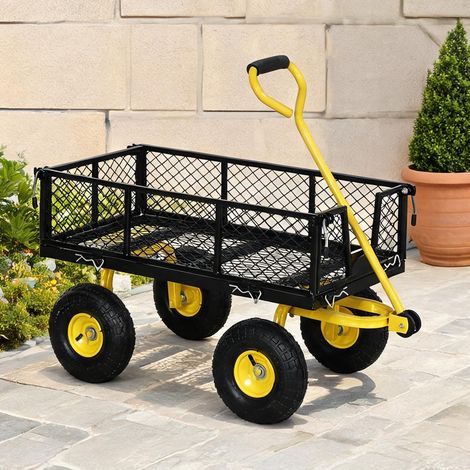 Chariot de jardin en aço e Borracha 104 x 54 x 51 cm (1/5)