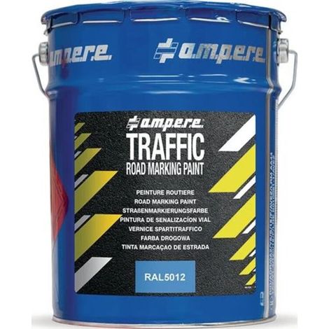 AMPERE TRAFFIC PAINT Straßenmarkierungsfarbe Traffic Paint 5kg blau Road Marking Paint (1/5)