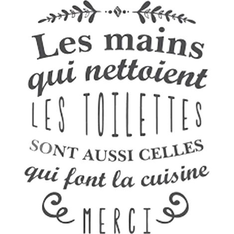 Stickers Muraux citation planche 70 x 20 cm - Toilettes (1/2)