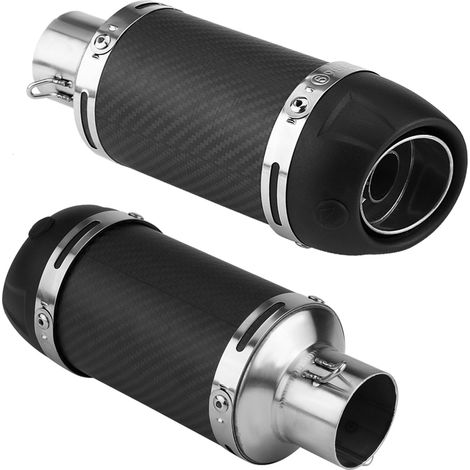 Silencieux moto universel 51mm en véritable fibre de carbone mat, pot d'échappement modifié avec DB killer, silencieux sport pour scooter et moto, tuyau de rechange haute performance (1/5)