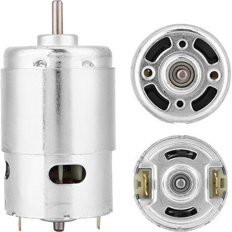 Moteur DC 12V 3000 RPM haute puissance silencieux, double roulement à billes, mini moteur électrique compact pour bricolage, faible bruit, 3V-12V, usage industriel et loisirs créatifs (1/5)