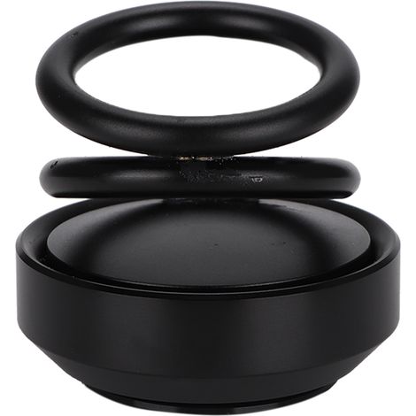 Support Auto Parfum Double Boucle Noir - Porte-feuille Métallique pour Voiture (1/5)