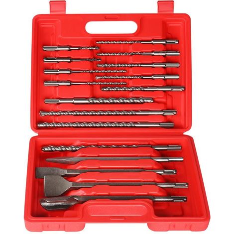 SET TRAPANO E SCALPELLO SDS+ DA 17 PEZZI KD10068