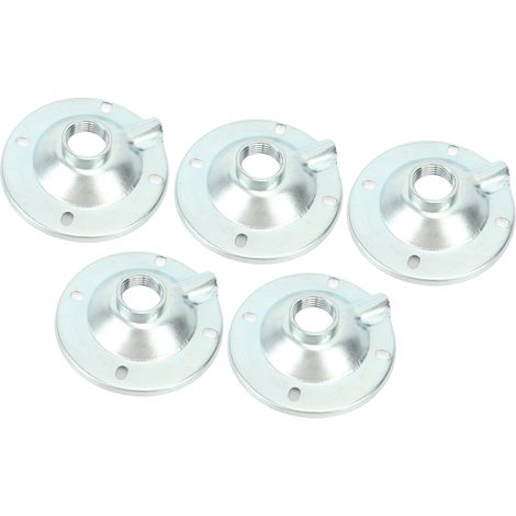 Lot de 5 abat-jour industriels en fer pour entrepôt, usine ou mine, filetage interne G1/2, 8 cm (1/5)