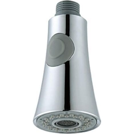 Tap spout for compact kitchens, made of lightweight, high-quality brass with a multi-layer galvanized finish, single push button for mixer and outdoor tap. (1/5)