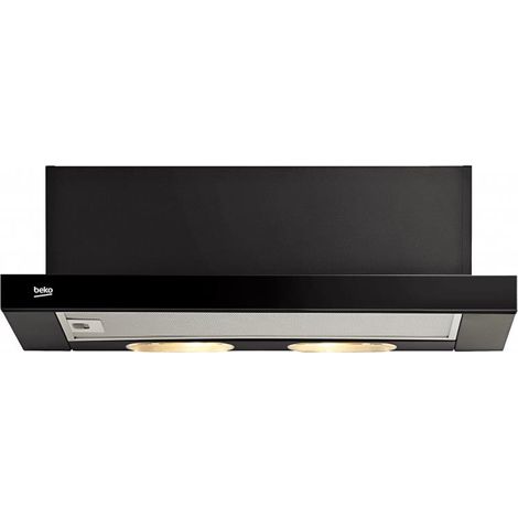 Beko CTB6250B campana Semintegrada (extraíble) Negro 420 m³/h E (1/4)