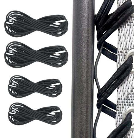 Elastisches Spannband für Liegestühle, universell, 4 Stück (2 x 2,2 m + 2 x 1,4 m), für Zero Gravity Relax Chair, elastischer Sessel, elastische Chaiselongue, lang ersetzt oben, kurz ersetzt unten (sc