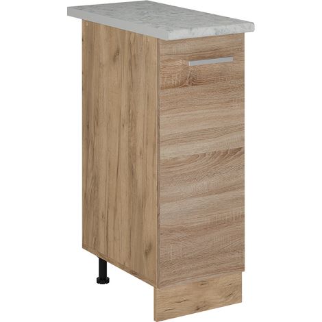 Armadio cucina dispensa alto R-Line, Sonoma, 30 cm PL Marmo, Vicco