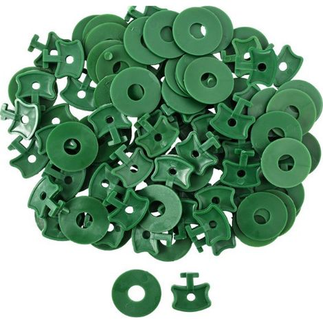 Clips de fixation pour serre, clips d'ombrage, clips de fixation pour filet à bulles, 100 clips + 100 rondelles pour la fixation de la serre.