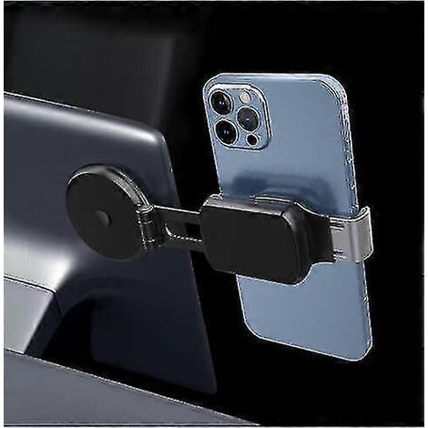 Support de téléphone de voiture compatible avec Tesla Model 3/Y, support magnétique invisible et pliable pour MagSafe