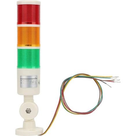 Colonne De Signalisation Industrielle, Lampes De Tour De Signalisation À Led Pour Usage Industriel, Lampes Andon Avec Base Rotative, 24v Dc Tour De Signalisation À 3 Couches (1/5)