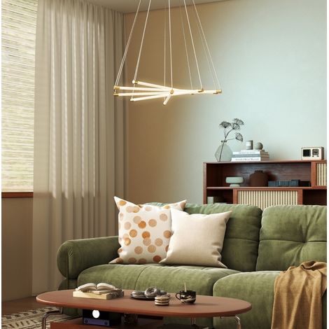LED-Deckenleuchte 50W, 5 verstellbare Arme, Gold und Weiß OKMYHOME (1/5)
