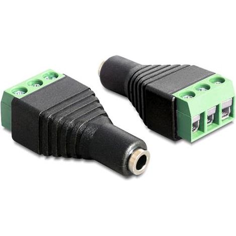 Delock  Adattatore Audio 3.5'' Femmina Terminal Block 3 pin