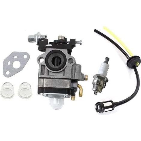Kit de carburateur et bougie d'allumage et filtre à essence pour moteur de débroussailleuse Alko BC 410/BC 4535/BC 4125 (1/4)