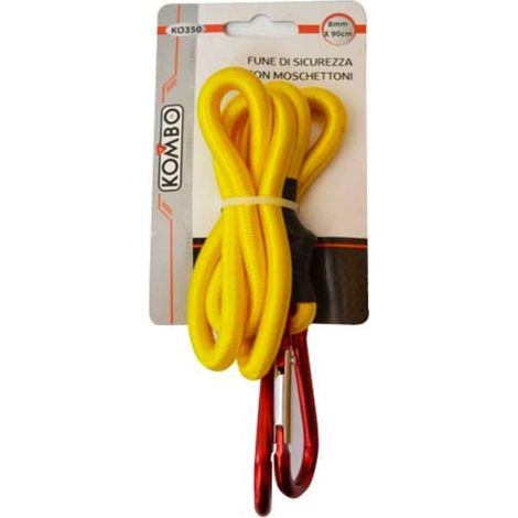 Fune di Sicurezza con Moschettoni PROMO 8MM X 90CM