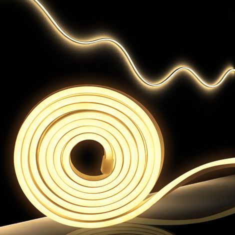 LED Licht Schlauch 10m warmweiß 900 LED - Lichterschlauch Deko Beleuchtung Außen