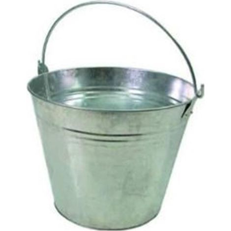SECCHIO 5 LT IN LAMIERA ZINCATA MANICO METALLO CASA POZZO GIARDINO FER 218399