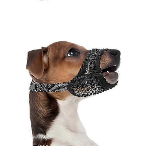 Muselière en filet pour chiens à museau court - Anti-morsure pour les petites et moyennes races comme le Chihuahua, le Poméranien et les chiens brachycéphales (M) (1/5)