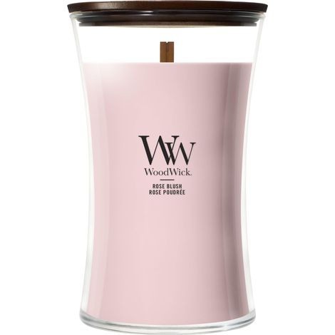 WOODWICK GRANDE BOUGIE ROSE BLUSH EXCELLENT CADEAU POUR LES FEMMES 2670673E