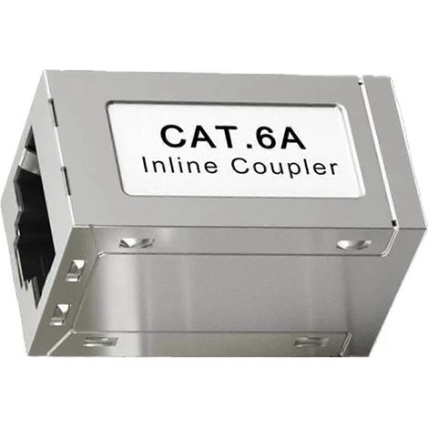 Coupleur Ethernet en ligne RJ45 femelle-femelle CAT6A blindé