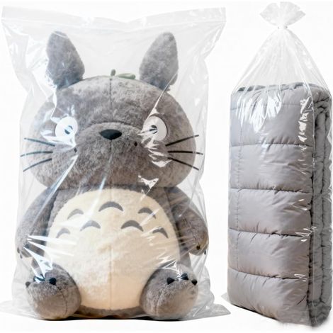 4-Piece Extra Large Clear Plastic Storage Bags, 100 x 150 cm, Large Reusable Dustproof Plastic Storage Bags to Protect Luggage, Suitcases, Furniture, Chairs (1/5)
