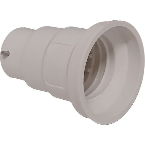 Adapteur douille B22 en E27 blanc - L'EBENOID