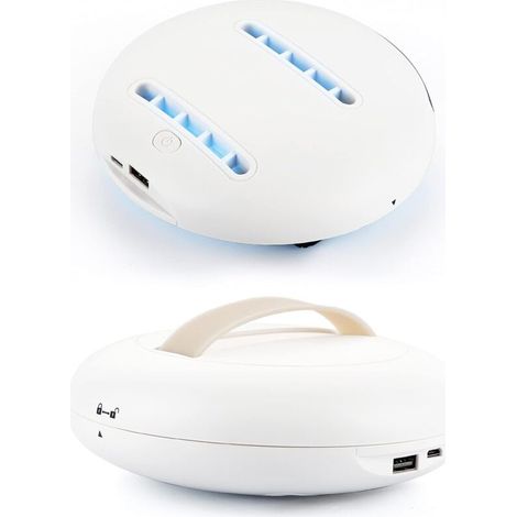 Robot d'élimination des acariens Instrument d'élimination des acariens du Pilote Automatique UV Nettoyant acariens de lit Robot de stérilisation Ultraviolet pour Matelas Oreillers Tissu- (1/5)