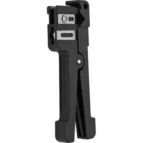 Koaxialkabel-Abisolierer, Glasfaser-Pufferrohr-Abisolierwerkzeug, schwarz, für 4,8–7,9 mm Draht (1/5)