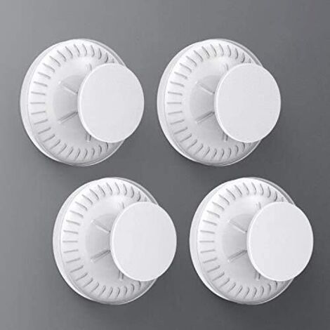 Häkelsaugnapf für die Wand, Wandhaken mit Saugnapf aus Kunststoff mit starker, wiederverwendbarer Kraft, 4er-Pack, Garderobenhaken, Handtuchhalter, Kranz p (1/4)
