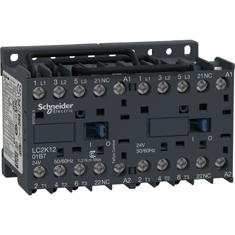 TeSys LC2K - contacteur inverseur - 3P - AC-3 440V - 12A - bobine 24Vca