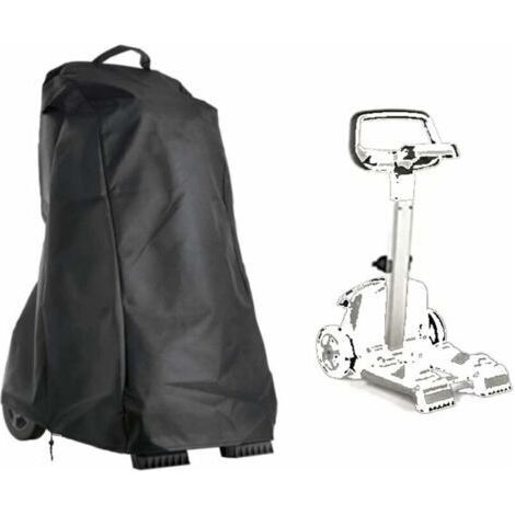 Housse pour Robot De Piscine, Bâche De Robot Nettoyeur De Piscine De Jardin avec Poignée Et Cordon De Serrage, étanche, 420D Oxford Noir 56×66×107cm (1/5)