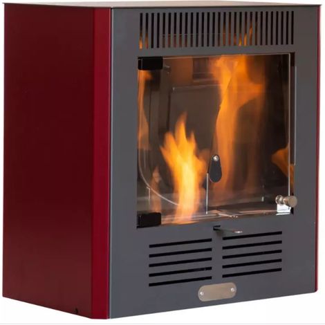 Stufa a bioetanolo Mini Ruby biostufa 2300W riscaldamento 70mc colore bordeaux (1/8)