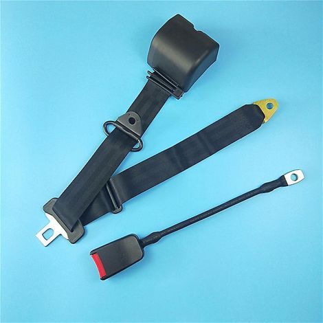 Cinturón de seguridad universal ajustable de 3 puntos para automóvil (1/5)
