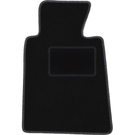 Tapicería negra mate para el asiento del conductor de: BMW Serie 5 E34 sedán, familiar y Touring (1988-1994). (1/5)
