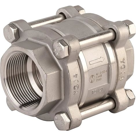 Clapet de non retour à disque inox 316L 3 PIECES FF - Série 380 20X27