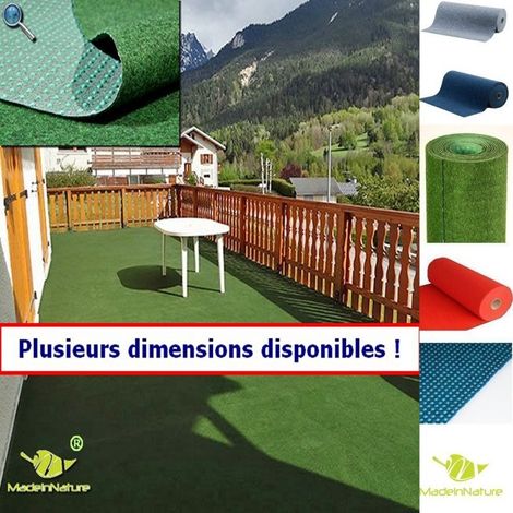 Moquette d'extérieur ou d’intérieur Dimensions & Couleurs au Choix Moquette Type Gazon Artificiel - pour Jardin, Balcon, ... - 1500 x 200 cm - Vert.