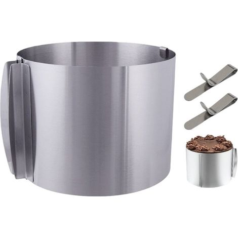 Tortenring, 12 cm, verstellbar (16-30 cm) + 2x Gratis-Clip (1/5)