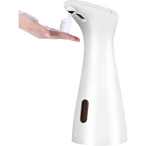 Dispensador automático de jabón con sensor inteligente para cocina y baño, botella de jabón de manos, capacidad de 200 ml (Tamaño: Blanco A) (1/5)