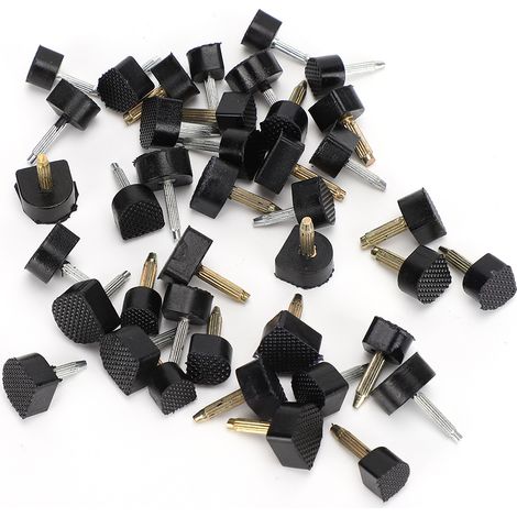 40 embouts de rechange pour talons hauts, résistants à l'usure, antidérapants et silencieux, accessoires pour chaussures (1/4)