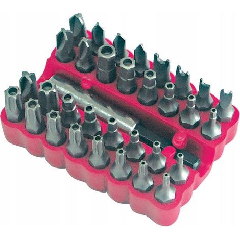 Mega Set aus Sicherheitsbits aus Stahl 33 Teile