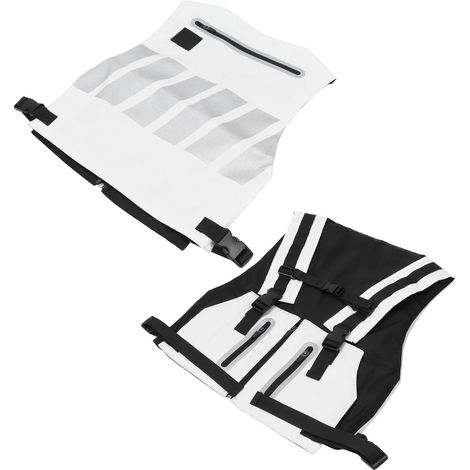 Gilet de sécurité réfléchissant, vêtement de cyclisme, gilet d'entraînement en salle, équipement sportif, blanc (1/5)