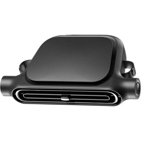 Ventilador para asiento de coche: ventilador de refrigeración recargable para reposacabezas, ventilador de doble cabezal de 3000 mAh, ventiladores para asientos traseros (para niños y pasajeros). (1/5)