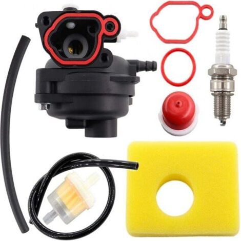 Carburateur Kit for Briggs & Stratton 300E 450E 550E 575E 600E CARB Moteur 08P502 09P602 125CC 140CC Series Pièces de Moteur de Tondeuse à Gazon et Filtre à Air Bougie d'allumage