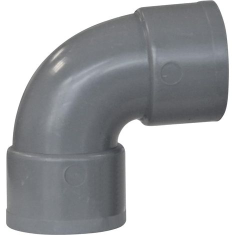 1 Coude PVC Évacuation Ø50 mm, Angle 87°30, Raccord Femelle Femelle, Pour Salle De Bain