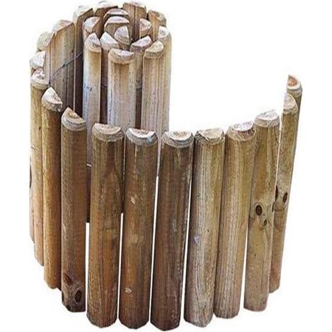 CERLAND bordura madera siloux 5x30x180 cm , Bordura madera Siloux 5 x 30 x 180 cmFabricado en madera de pino silvestre de bosque sostenibleTratamiento autoclaveEspesor: (1/2)