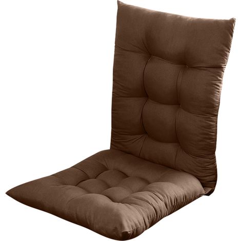 Coussin Pour Fauteuil Bascule - Extérieur Intérieur - 44x44 cm et 44x58 cm - Polyester Résistant Aux Intempéries - Pour Chaises Hautes De Jardin Ou Salon - Lot De 2 (1/5)