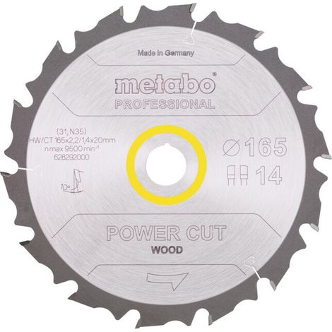 PowerCutProf 165x20 14FZ/FA 10° (1/2)
